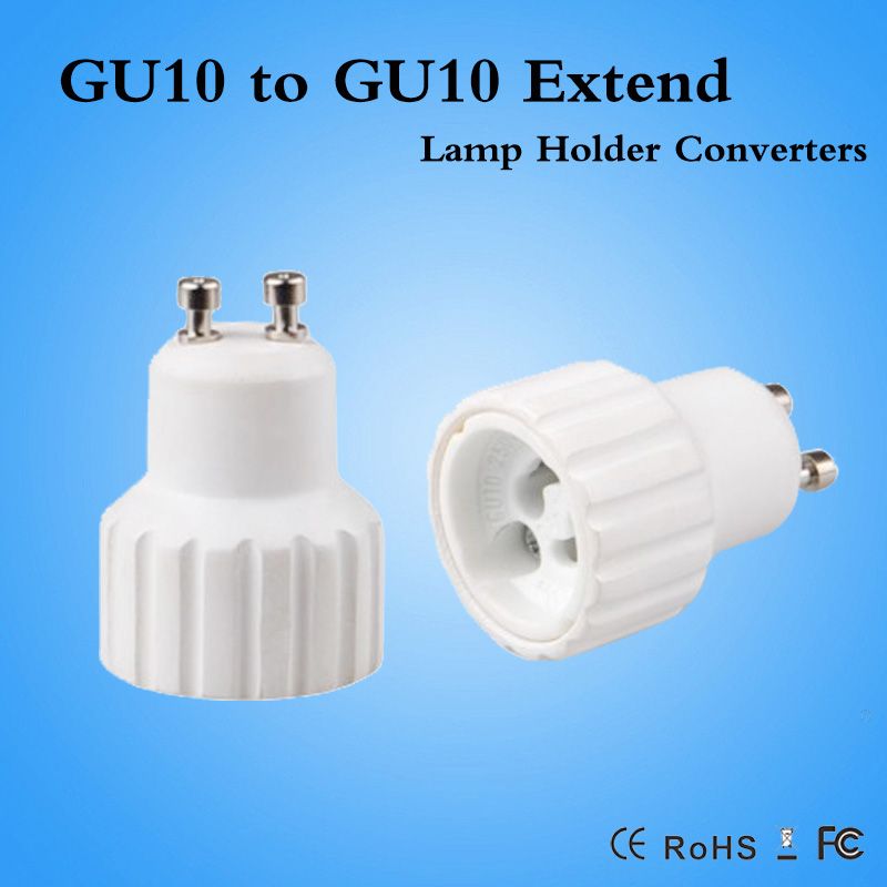 Retardant PBT GU10 Extend Adapter Converter Extension Base Length Lamp