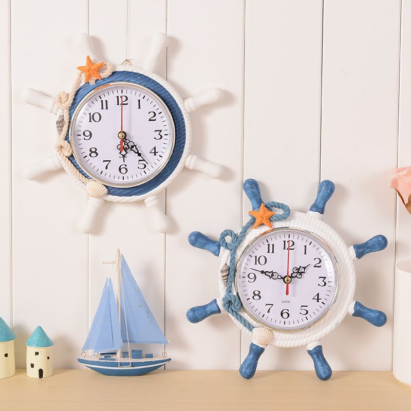 Large Anchor Wall Decor mediterranean style wooden anchor wall clock rudder wall clocks Large Anchor Wall Decor mediterranean style wooden anchor wall clock rudder wall clocks