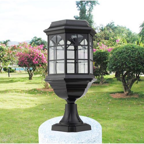 2019 Garden Solar Power Led Post Lights Lamps With 2019 Garden Solar Power Led Post Lights Lamps With Aluminum Toughened Glass Cover Automically Light For Outdoor Villa Deck From