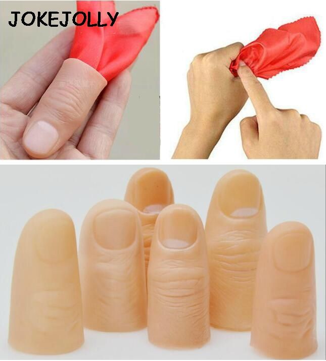 Fake Soft Thumb Tip Finger Fake Magic Trick Close Up Vanish Appearing