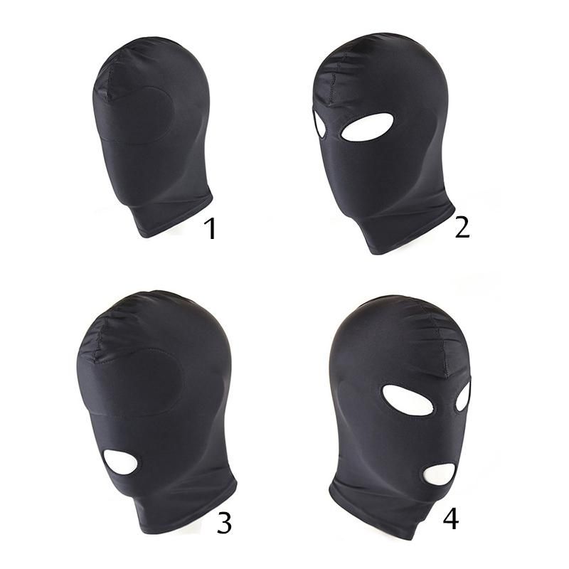 Acheter Sm Fetish Mask Hood Sex Toys Bouche Ouverte Oeil Bondage Hood