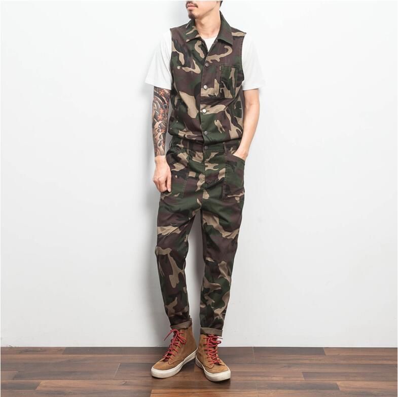 Men's camouflage jumpsuits Clearance