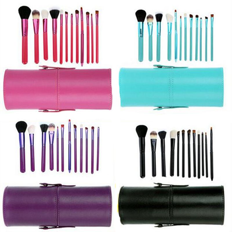Makeup Brush Set+Cup Holder Professional Cosmetic Brushes Set With