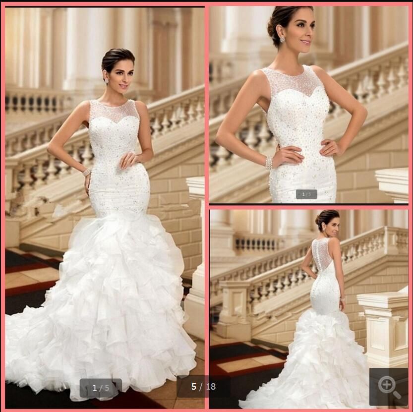 Gorgeous Beaded Mermaid Wedding Dresses 2017 Vestido De ...