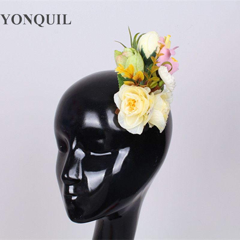 2020 Fabric Flower Brooch Hair Clip Wedding Party Woman Artificial