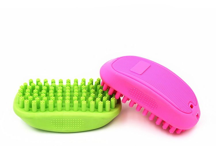2020 Pet Shampoo Brush Anti Skid Rubber Dog Cat Grooming Shower Bath
