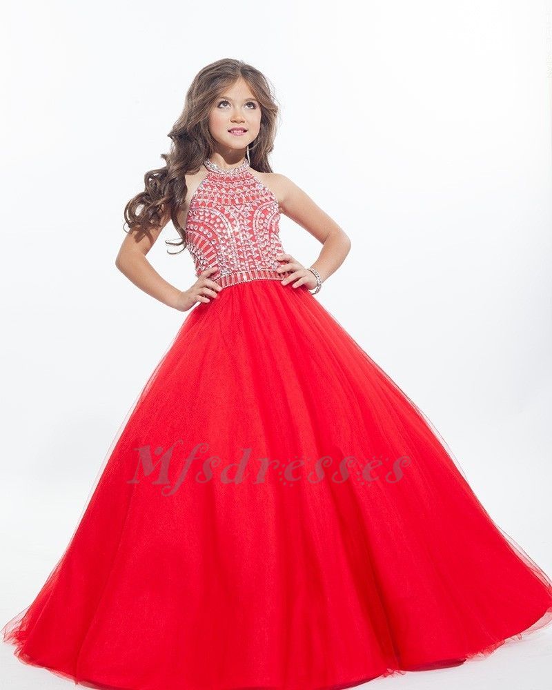 Little Girl Pageant Dresses Gold