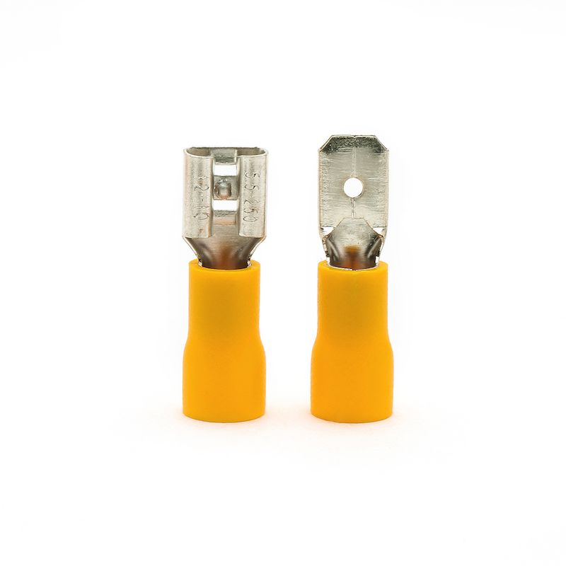 2020 Insulated Male Spade Connector Red Electrical Wire Terminals Butt