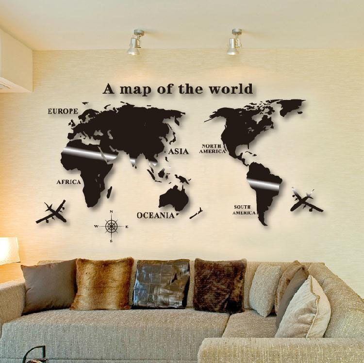 3d sticker living room sofa three dimensional acrylic crystal world