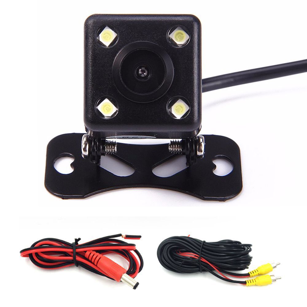 2019 Universal CCD Car Auto Back Up Reverse Backup 4 LED Night Vision
