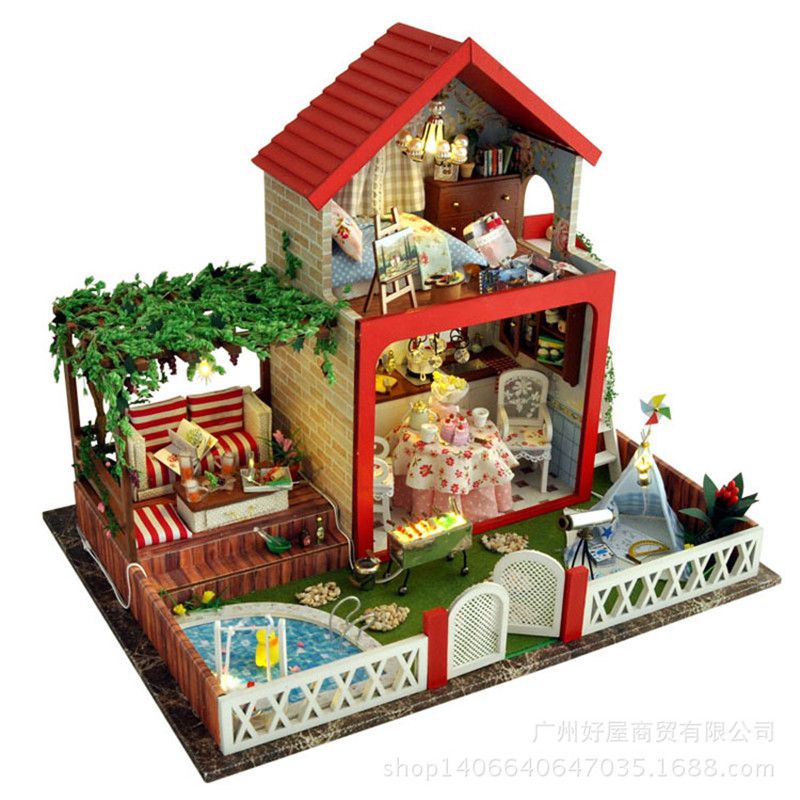 midsummer night dream house building model manually diy hut villa christmas birthday musicsound quality express free postage model villa doll houses house - Dream House Model midsummer night dream house building model manually diy hut villa christmas birthday musicsound quality express free postage model villa doll houses house - Dream House Model