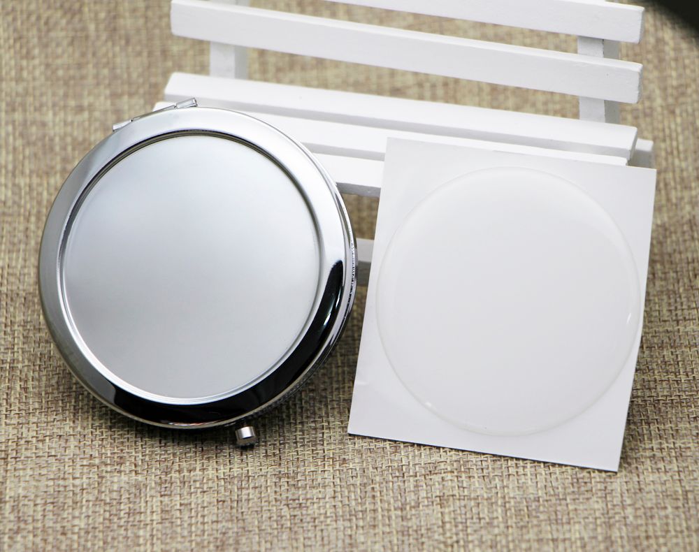 pocket mirror blank makeup mirror magnifying mirror with resin epoxy mirror sticker sheets