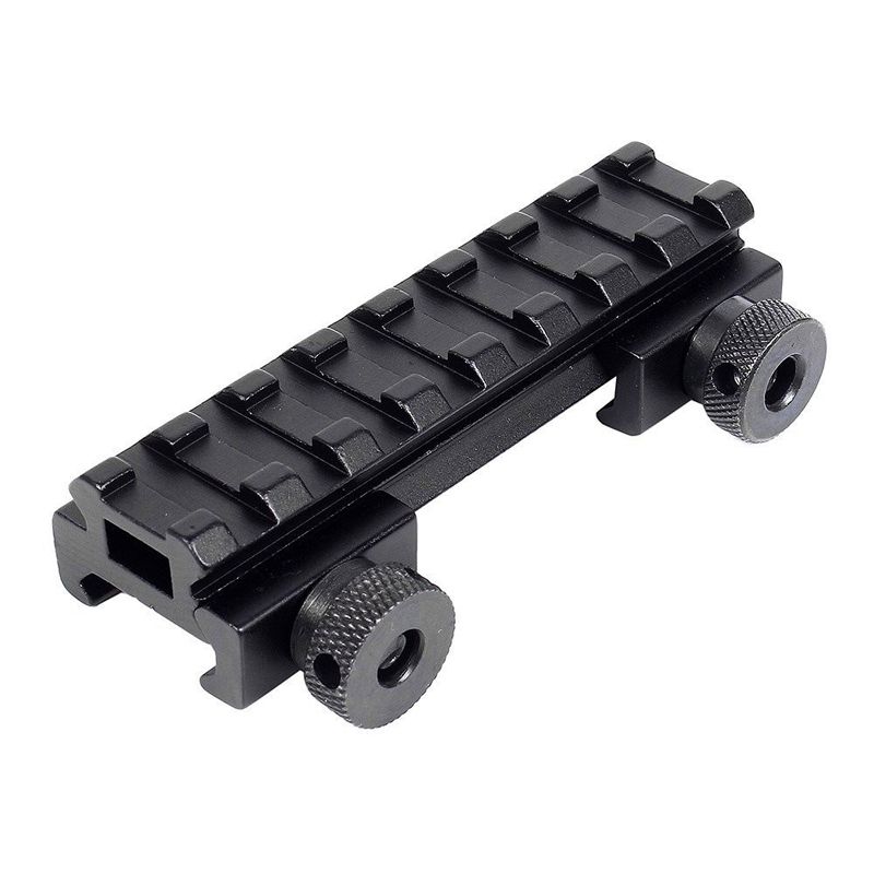 2021 Airsoft 8 Slot Medium 20mm Weaver Picatinny Rail Riser Base/Scope
