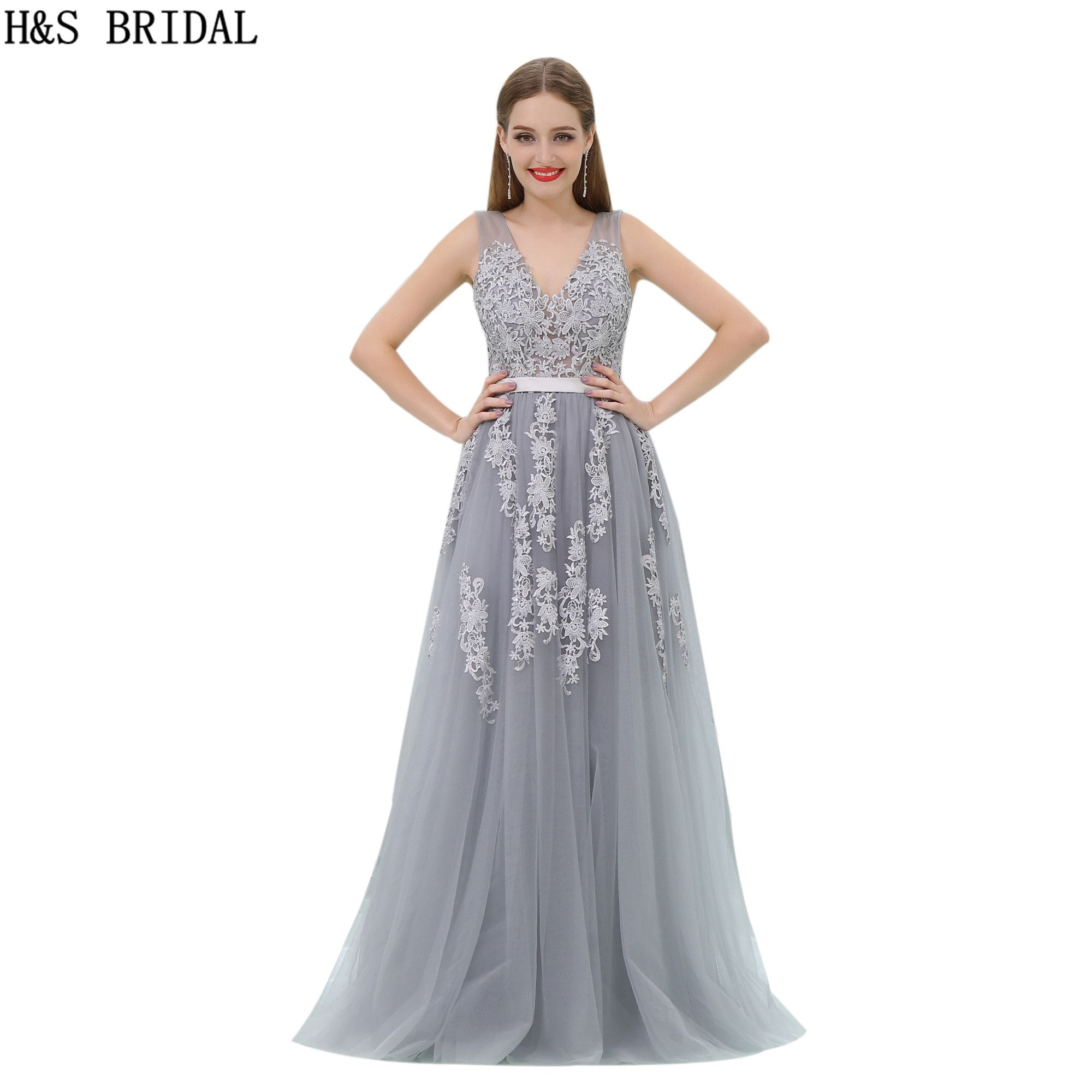 Grey Evening Dresses