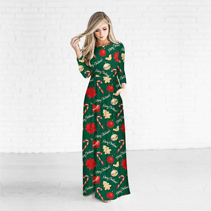 2018 new christmas one piece dress women o neck long sleeve slim elegant princess skirt one size from maxperfect 1106 dhgatecom - Long Christmas Dresses 2018 new christmas one piece dress women o neck long sleeve slim elegant princess skirt one size from maxperfect 1106 dhgatecom - Long Christmas Dresses