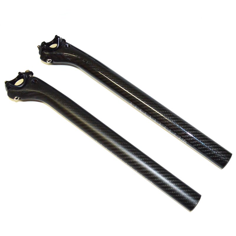 2021 Road Bicycle Seat Post 3k Carbon Fiber Mtb Bike Seatpost Setback 25mm Offset 27.2/30.8/31