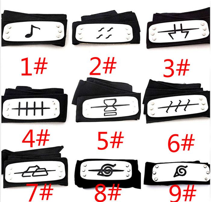 Compre 11 Estilos ANIME Naruto Diadema Leaf Village Logo