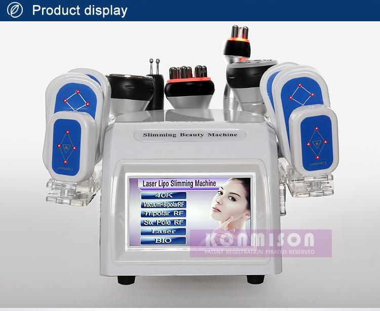 Portable Slimming Equipment Lipolaser Slimming Machine Cavitation Rf