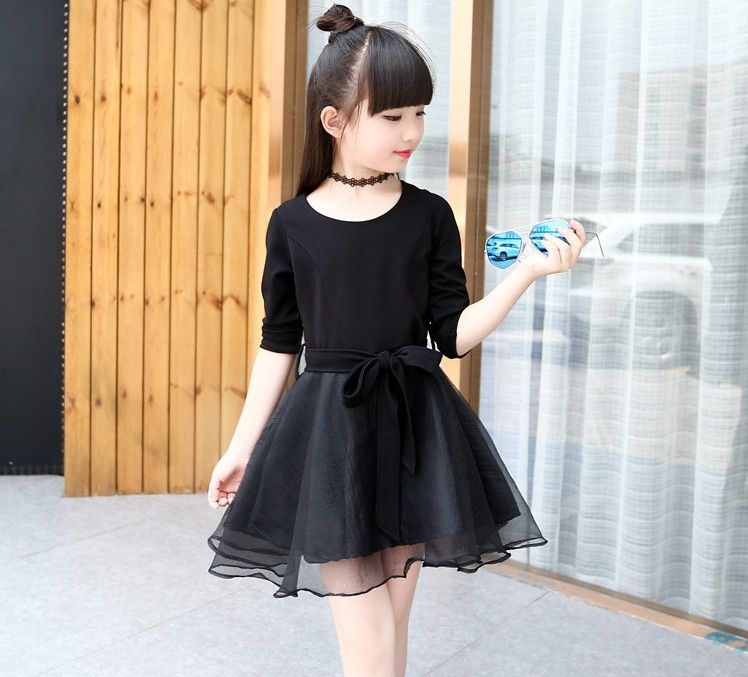 2020 Hot Sell Korean  Style  2020 Autumn Girls  Fashion  Black 