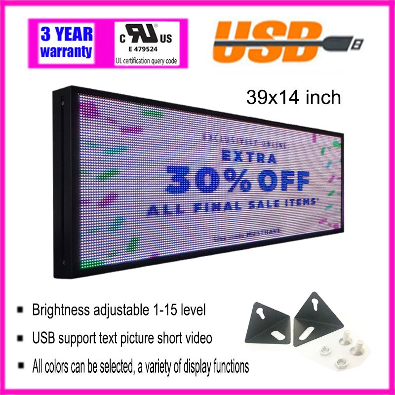 Full Color LED Scrolling Information Display Led Electronic Billboard