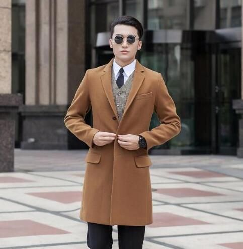 Uomo E Cappotto Blu Alto Collo 80OwnPNkX