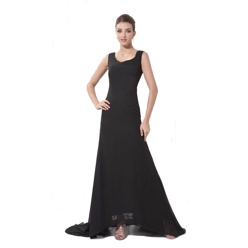 black chiffon robe