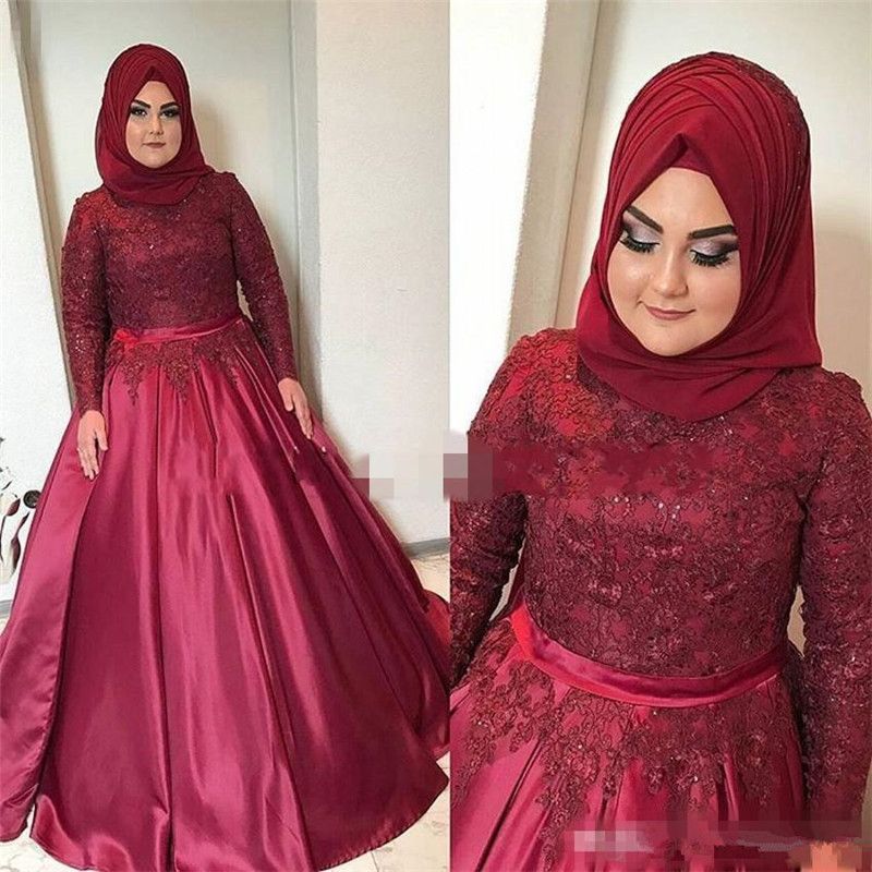 muslim evening gowns plus size
