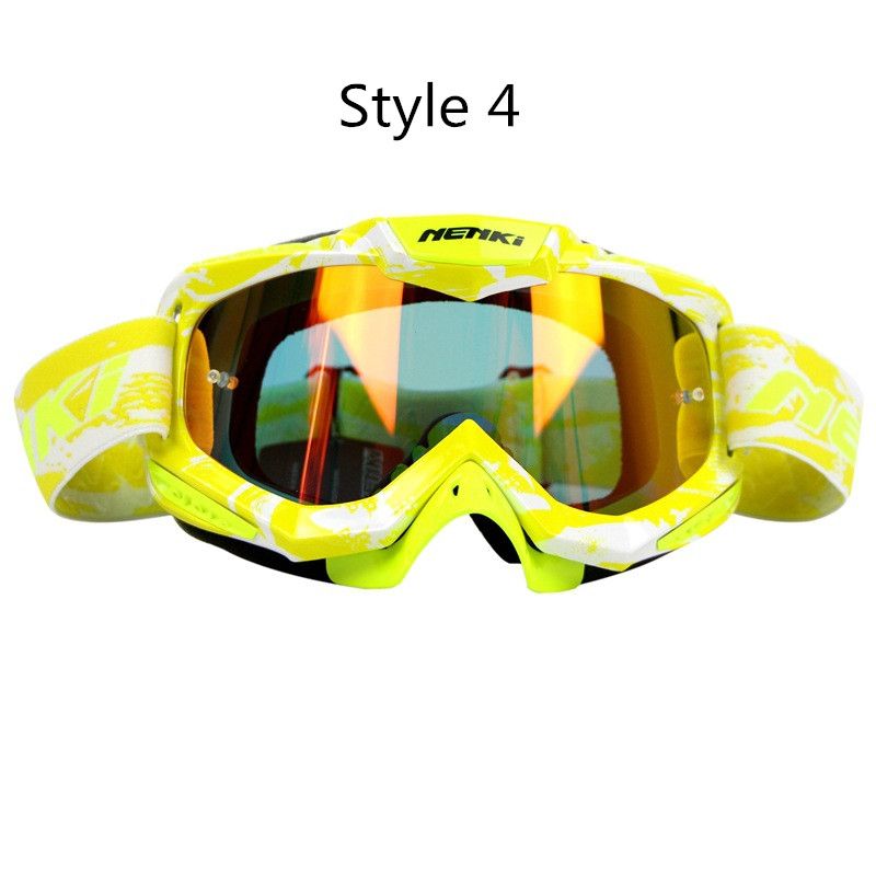 Motocross Goggles Motorcycle Racing Eyewear Skiing Snowboard Glasses Colorful Lens Unisex DH MTB Glasses Single Lens
