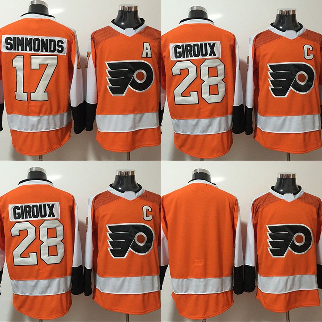 28 Claude Giroux Jersey 20172018 Season 17 Wayne Simmonds Philadelphia
