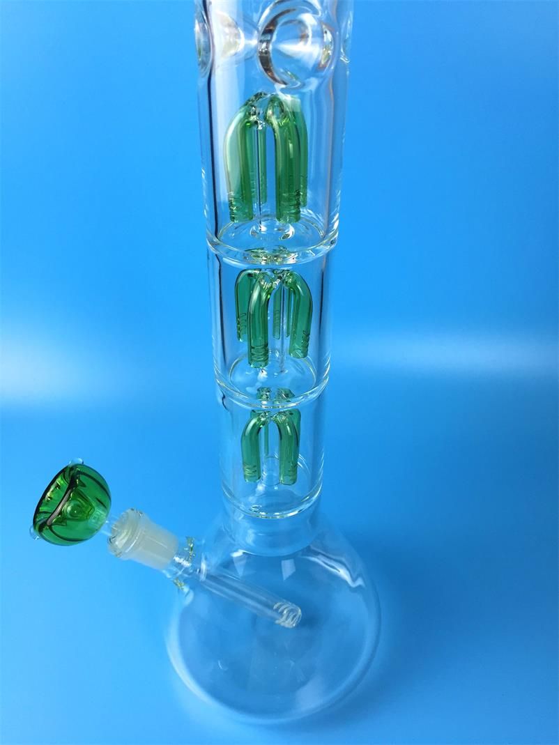 2020 Hot Sells 20 Bongs Perculators Straight Tube Glass Bong 5mm Thick