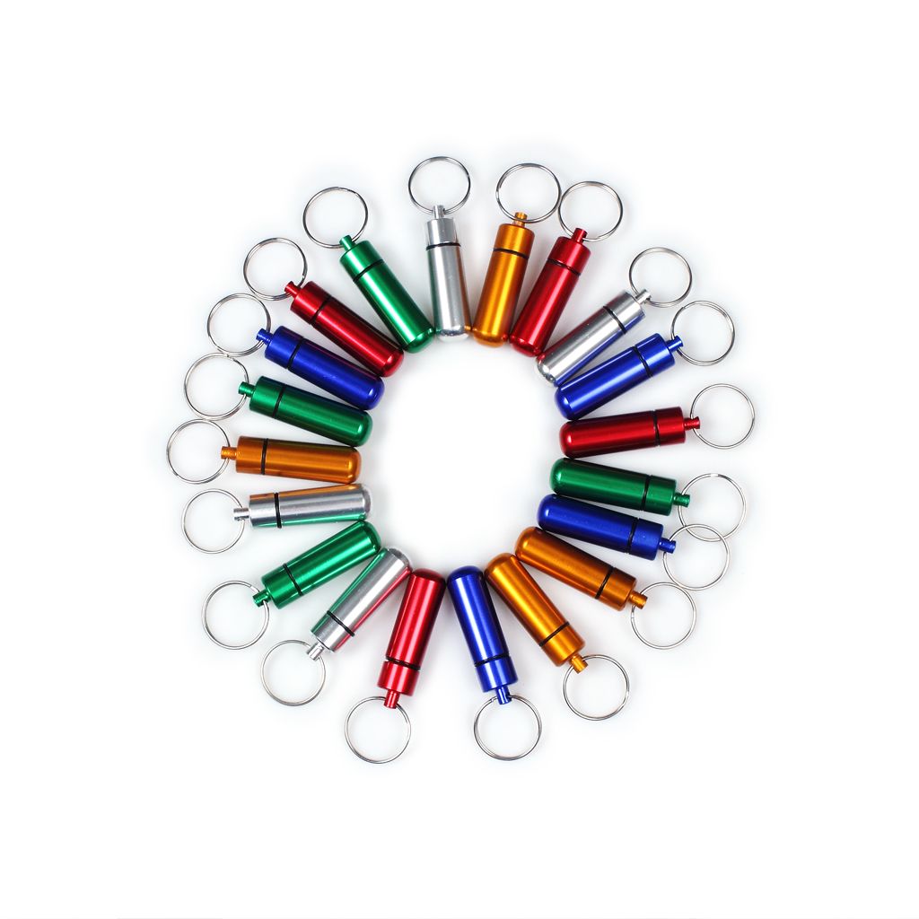 2020 Metal Box Case Bottle Holder Keychains Aluminum Bottle Holder