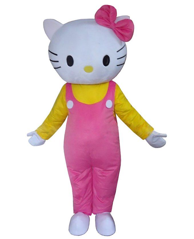 RENT HELLO KITTY Adult Mascot Costume Character Halloween Party