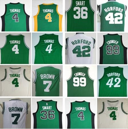wholesale sale 7 jaylen brown uniforms 4 isaiah thomas 42 al horford isaiah thomas christmas jersey