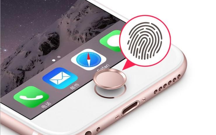 rose gold aluminum metal ring touch id