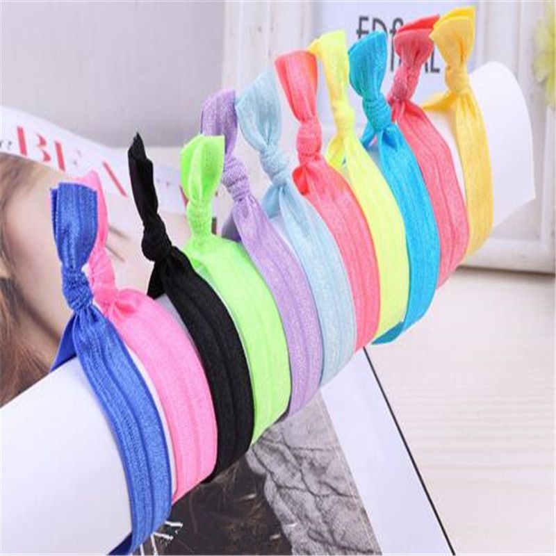 Baby Girl Ponytail Holder Elastic Hair Ties Fold Over Hair