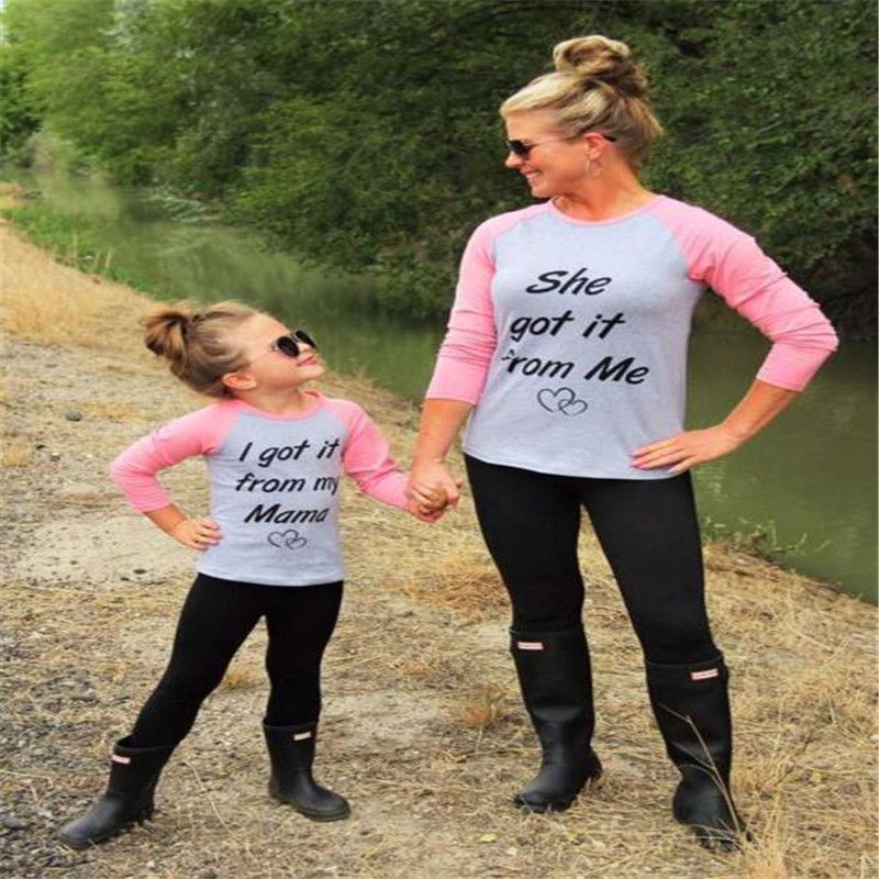 matching shirts mother daughter