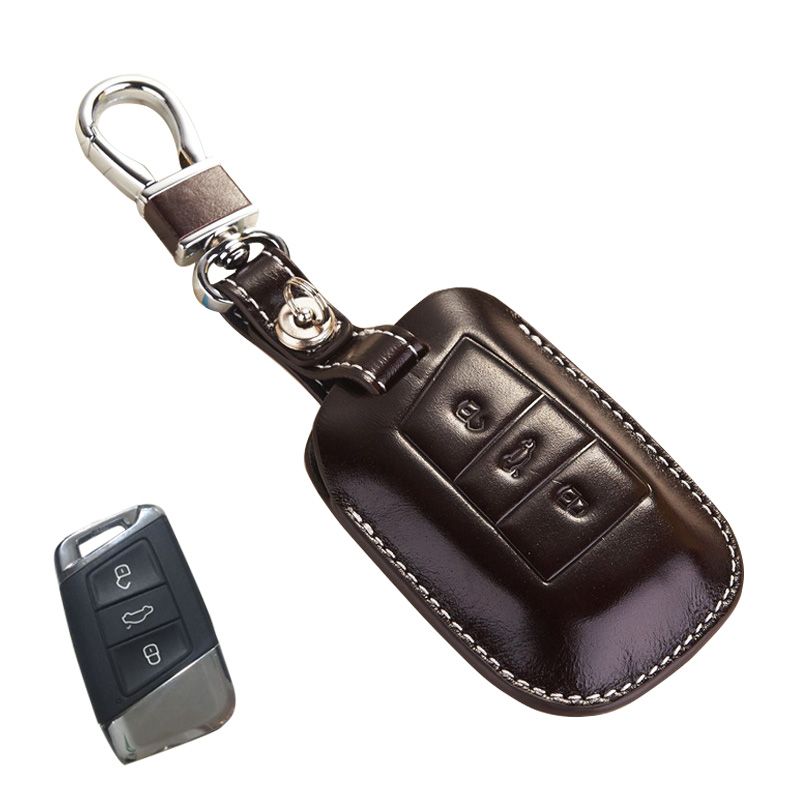 2018 Leather Key Fob Cover For Volkswagen Passat B8 ... 2018 Leather Key Fob Cover For Volkswagen Passat B8 ...