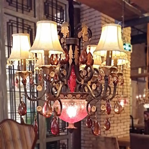 Modern Cafe Led Chandelier Western Restaurant Lamps Bar Club Ktv Modern Cafe Led Chandelier Western Restaurant Lamps Bar Club Ktv Decorative Chandeliers Resin Crystal Lighting Hanging Light
