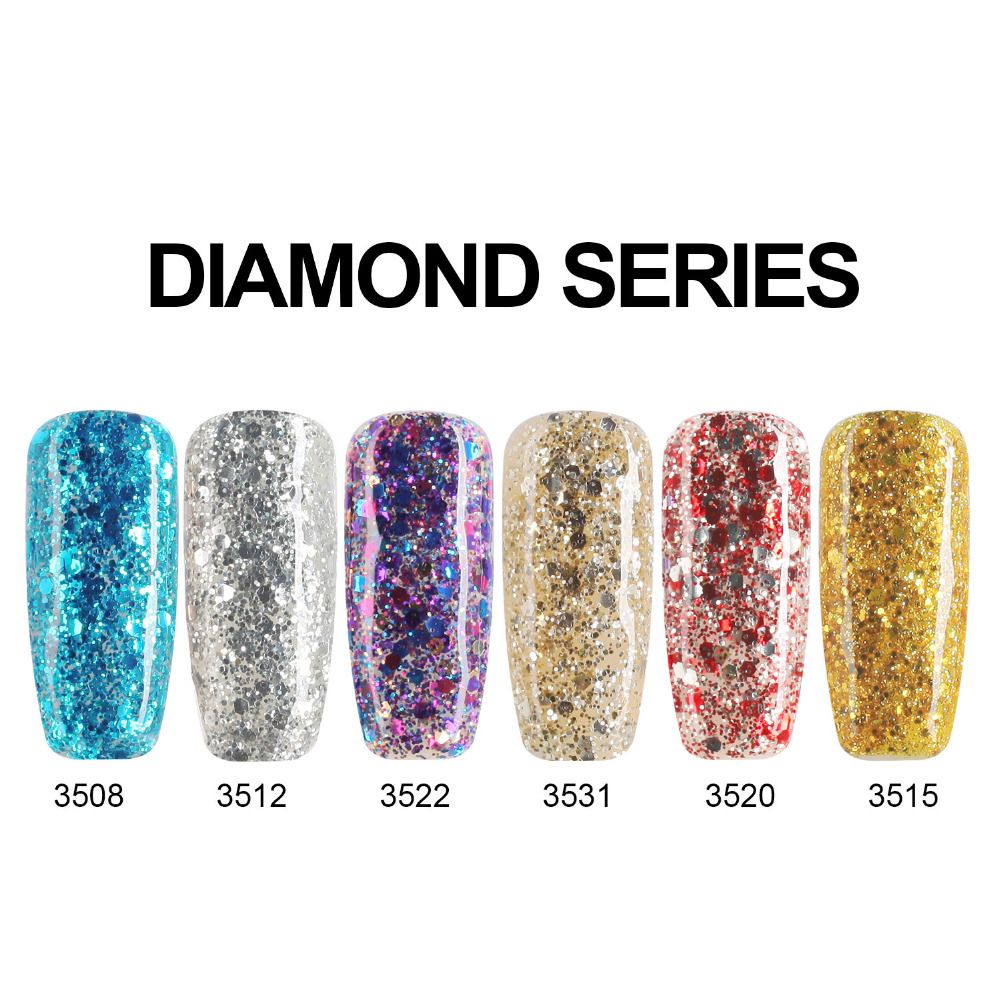Wholesale Modelones Yellow Color Series Diamond Glitter Uv Nail Gel Wholesale Modelones Yellow Color Series Diamond Glitter Uv Nail Gel