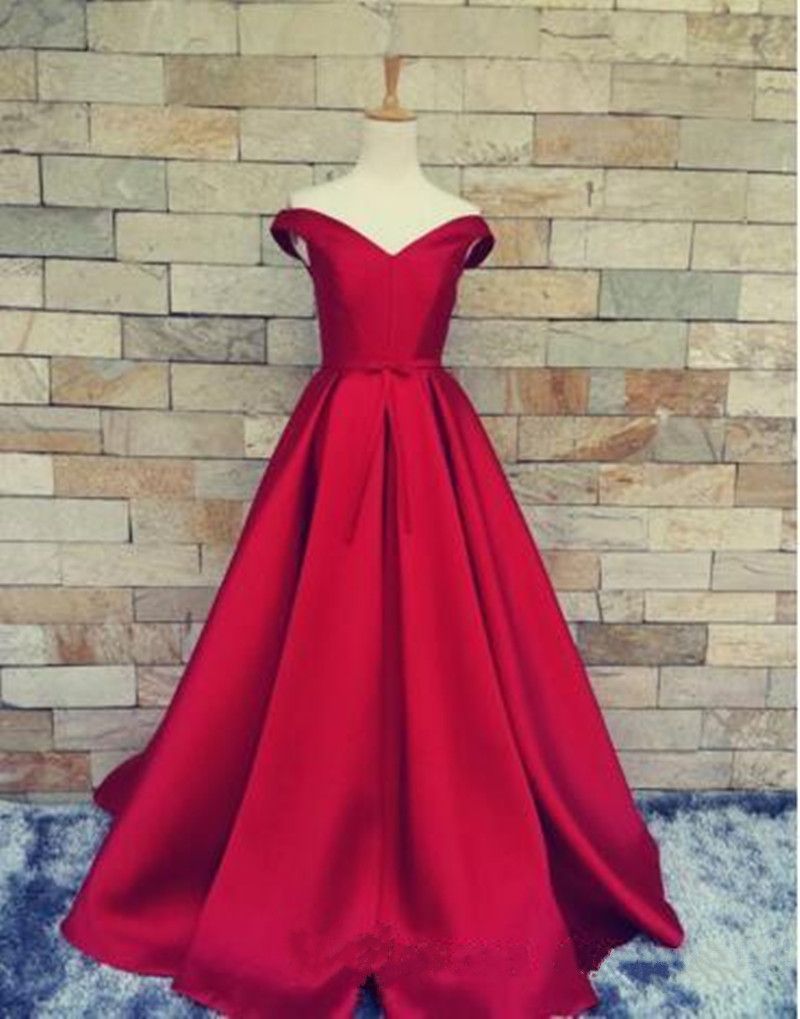 Royal Red Formal Evening Gowns Off 