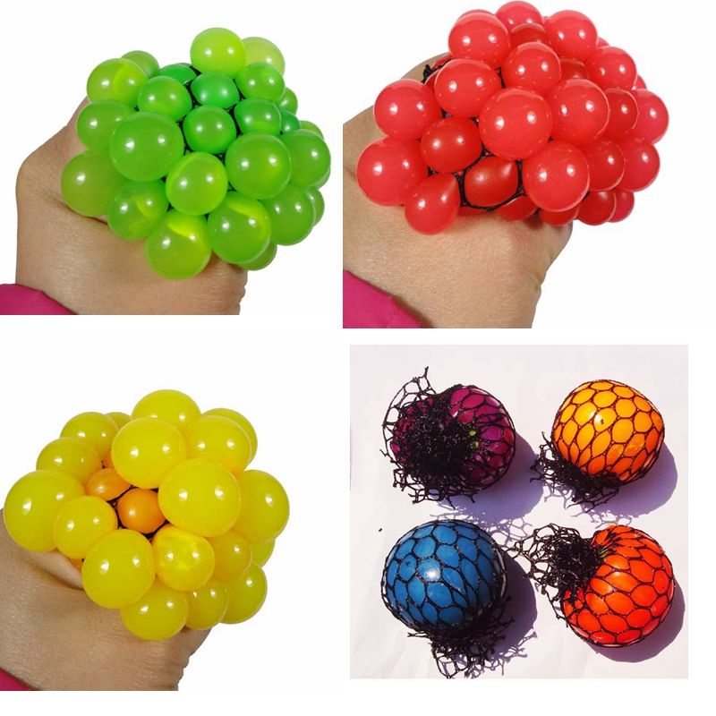 2017 New Anti Stress Ball Novelty Fun Splat Grape Venting Balls Squeeze