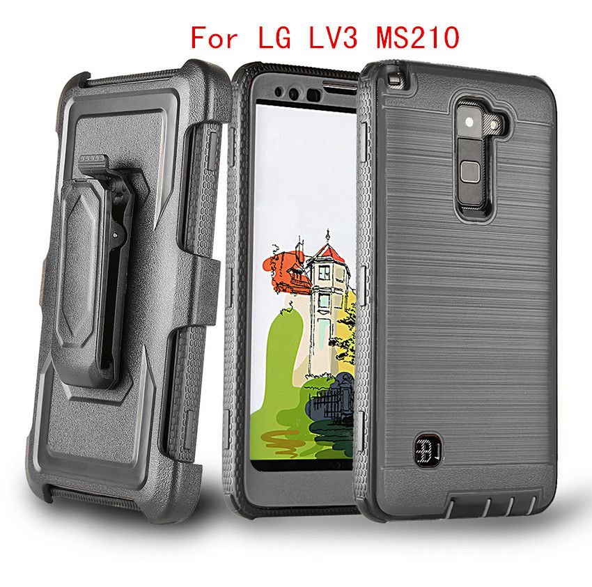 Flip Case For LG Aristo MS210 Metro PCS Fundas Embossed