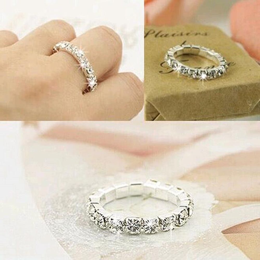 2019 Big Promotions !Rhinestone White Fashion Finger Rings