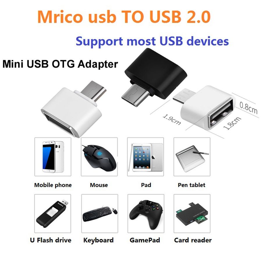 Micro USB OTG Data Cable Adapter Cell Phone Type C Adapters Android Type C Male To Micro USB
