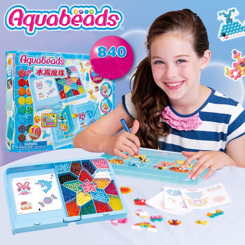 2018 171217 Aquabeads Designer Template Sheets Arts And Crafts Water Sticky Perler Beads Puzzle 