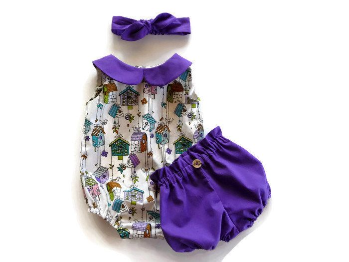 purple outfit baby girl