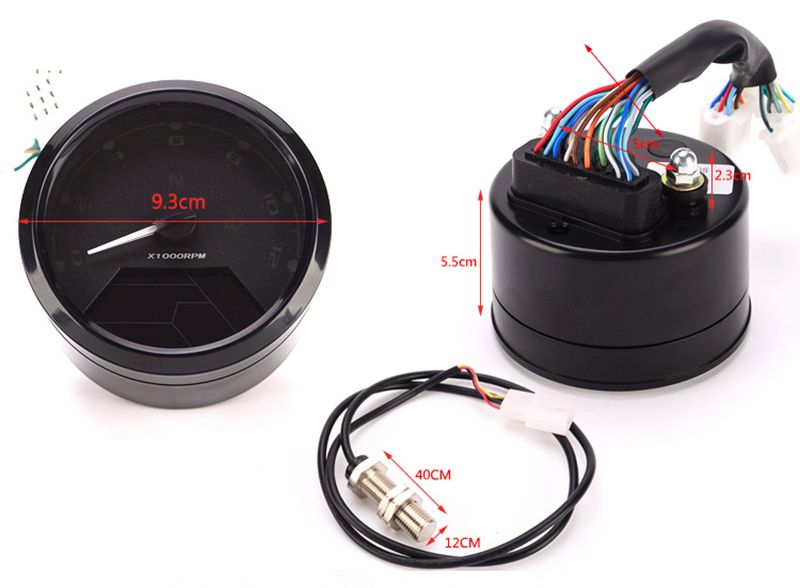 2020 Tkosm 2017 12000 Rmp Kmh Mph Universal Lcd Digital