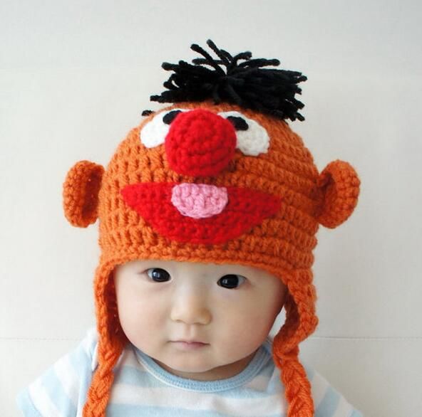 Baby Boy Girl Animal Hat Ernie Muppet 