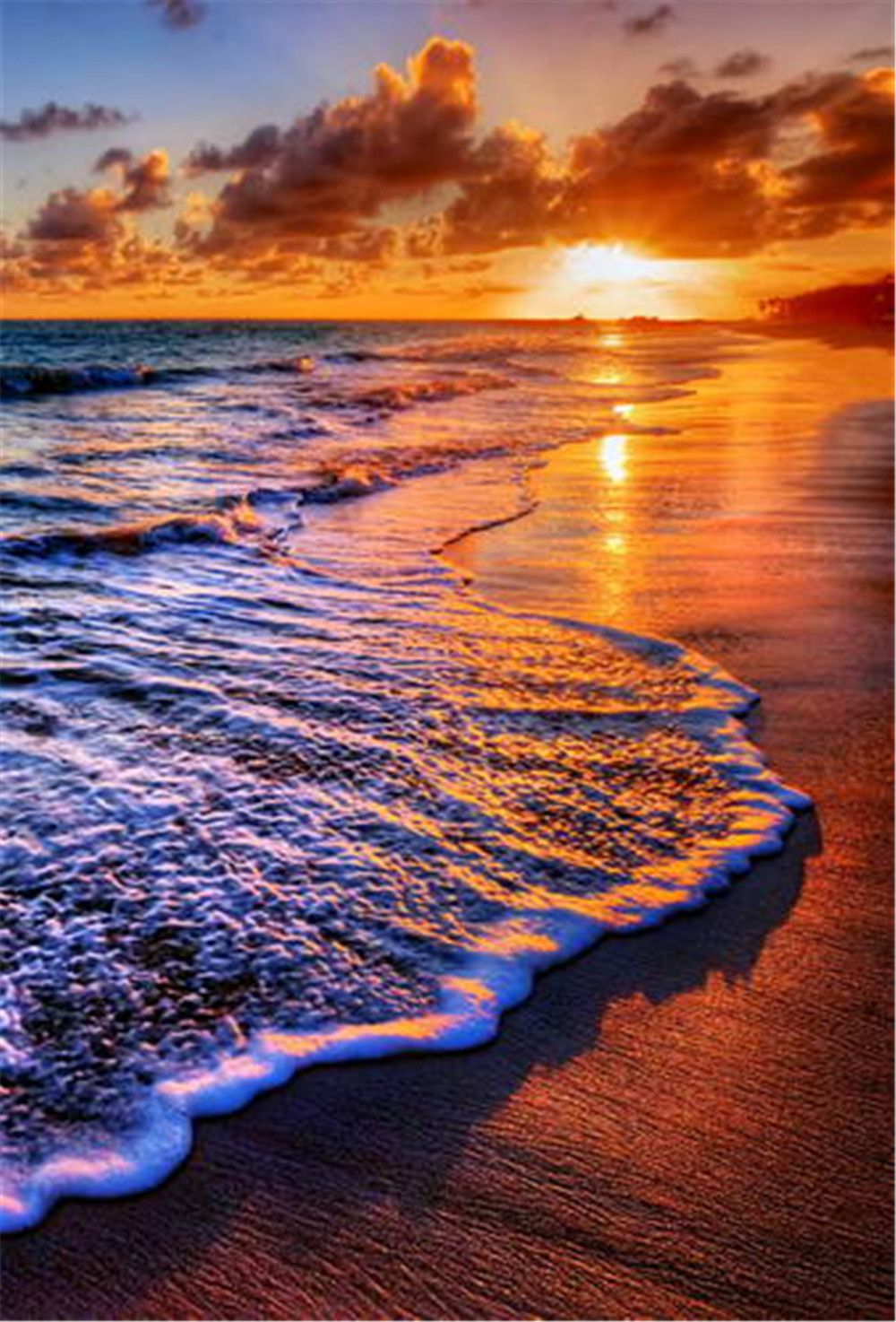 Mer Plein Romantique Backdrops De Paysages Paysage Soleil Magnifique En Photographie Bord Vagues Plage Nuages Air Mariage Couleur Coucher L35ARjq4Sc