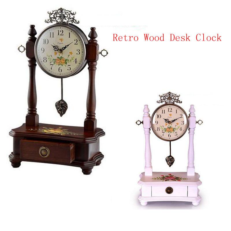 2019 Whole Retro Wood Desk Clock For Wedding Gift Vintage Home 2019 Whole Retro Wood Desk Clock For Wedding Gift Vintage Home Decor Mute Fashion Creative Suitable The Sitting Room Bedroom Hot From Hogane